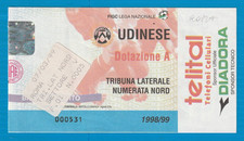 SERIES A, 1998-1999 CHAMPIONSHIP, UDINESE-ROME (2-1), STADIUM FRIULI, LAT.NORD GRANDSTAND