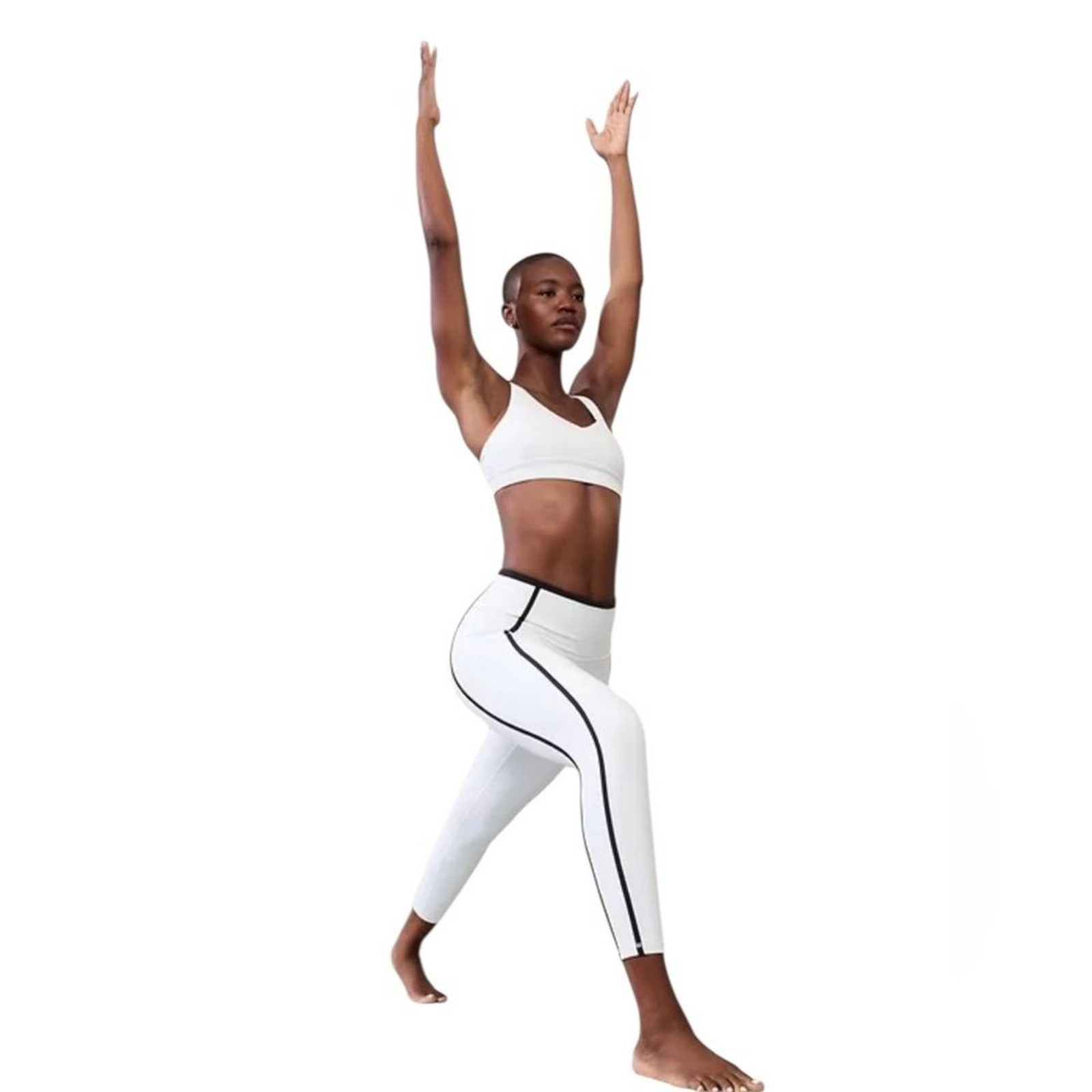 Athleta Ultra High Rise Elation 7/8 Legging White and Black NEW Womens XXS