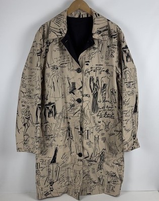 Karl Lagerfeld Mens Limited Edition Slim Fit Reversible Trench