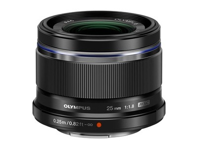 Olympus M.Zuiko Digital 25mm F1.8 Black for Micro Four Thirds System Camera