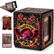 Card Deck Box for YGO MTG Deck Box 110+ Double Sleeved Cards Storage Trading ...