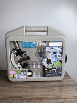 Discovery  #Mindblown Microscope Set with Durable Metal Framework - Read