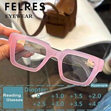 Retro Square Anti Blue Light Reading Glasses For Men Women Presbyopic Glasses