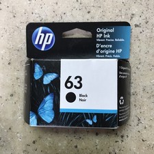 HP 63 Black Original Ink Cartridge EXP MAR 2022 Malaysia NEW  SEALED Fast Ship
