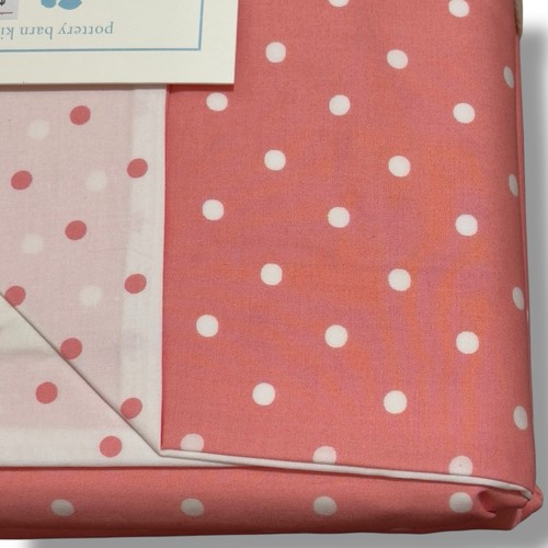 Pottery Barn Kids Rosa Punkte Bettbezug Full/Queen Bio Baumwolle Decke Bett - Bild 4 von 7