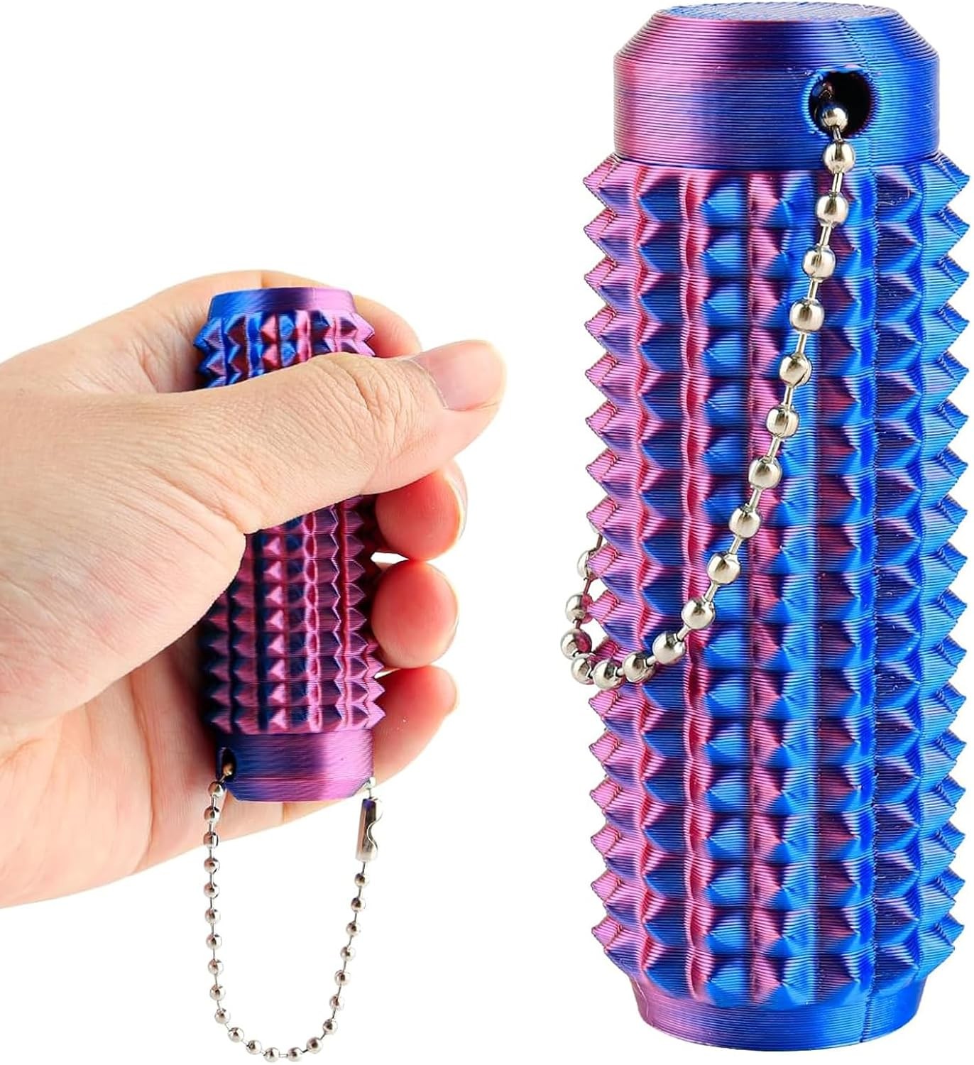 Spiky Grippie Stim Keychain Fidget Toy Anxiety Focus Stress Relief Silent