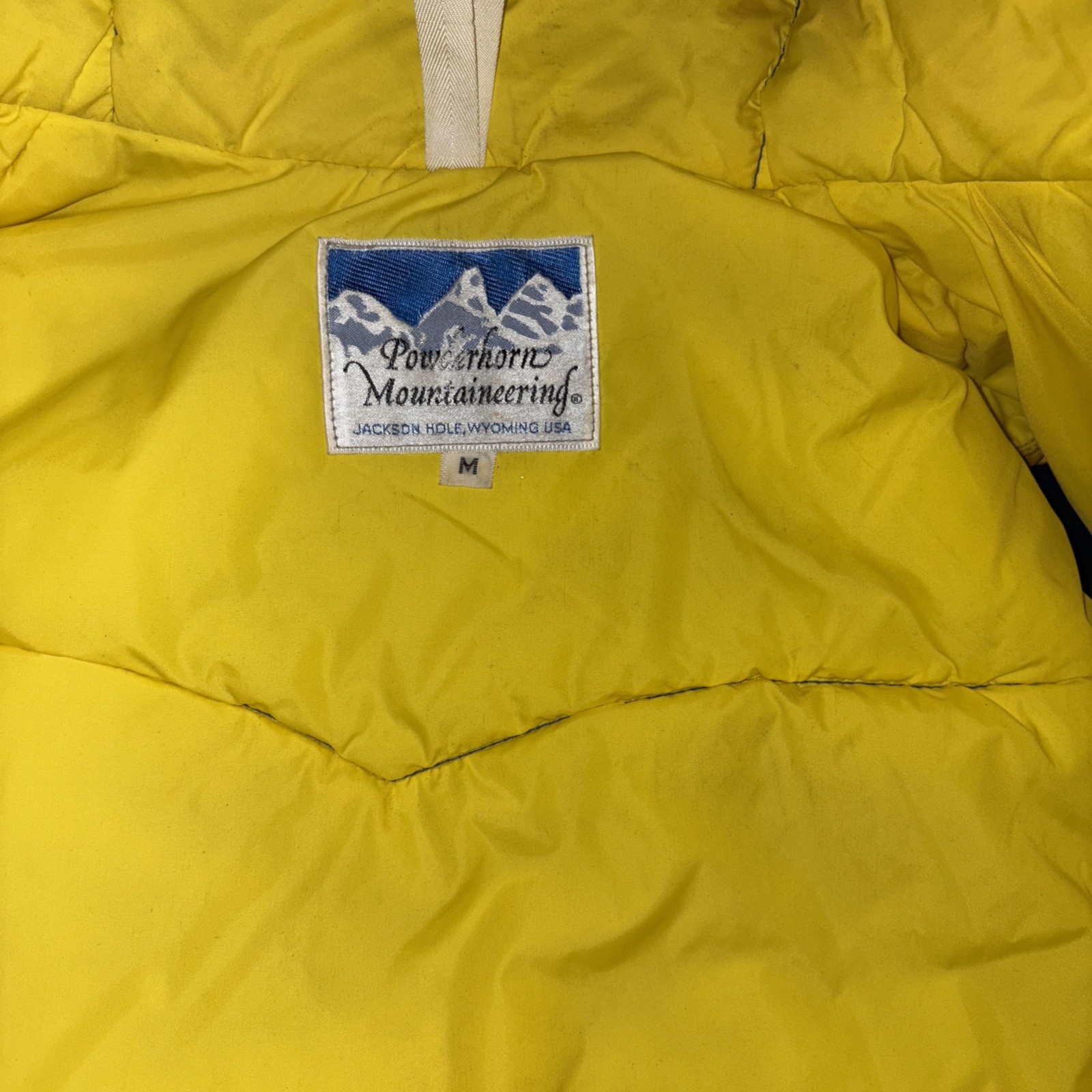 Powder Horn Mountaineering 70s Vtg Down Vest Blue Size medMen's Cold WeatherUSA image 2