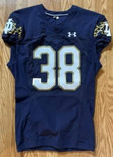 Notre Dame Football 2023 Team Issued Under Armour Dublin Ireland Jersey #38