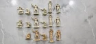 MARX PLAYSET CREAM CAVEMEN LOT OF 17 - from DINOSAUR and PREHISTORIC TIMES SETS
