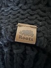 NEW Roots Women’s Ribbed Knit Stretchy Black Beret Toque Hat One Size Pom - NEW — photo 3