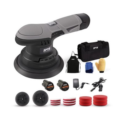 Cordless Car Buffer Polisher, SPTA Polisher with 2Pcs 12V Lithium Rechargeabl...