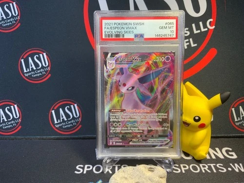 2021 Pokémon SWSH FA Espeon VMAX Evolving Skies 065/203 PSA 10