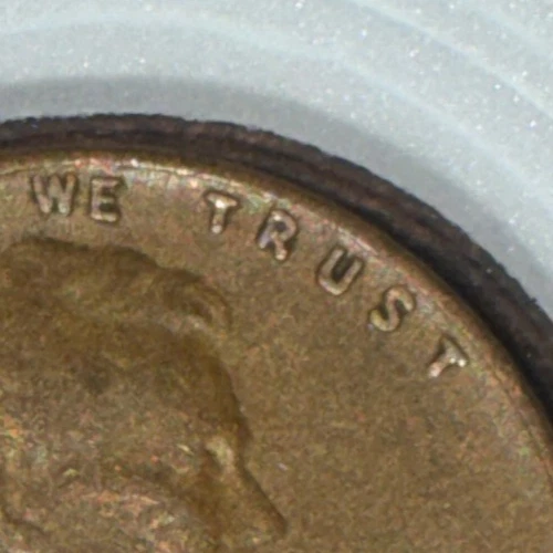 1937 p Copper Lincoln Wheat Ear One Cent Mint Error Circulated  - Image 4 of 4