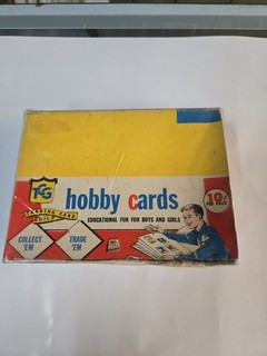 1962 Topps Hobby Cards Empty 10 Cent Cello Box