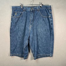 Vintage Rocawear Mens Size 42 Blue Denim Baggy Jean Shorts 100 Cotton