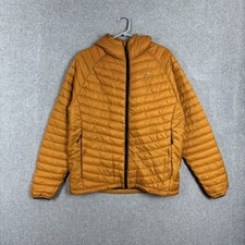 Craghoppers Jacket Mens Medium Mustard Puffer Lightweight Polyamide Hooded