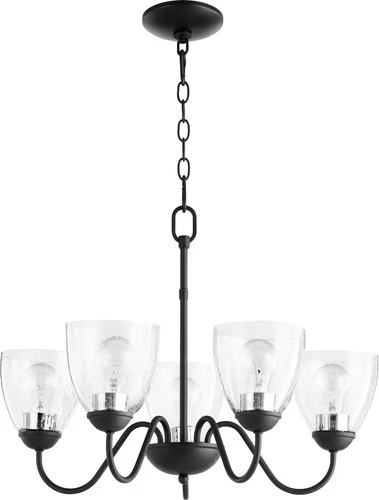 Quorum Quorum Home 5-Light 18" Transitional Chandelier in Noir - Picture 1 of 3