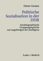 Dieter Geulen | Politische Sozialisation In Der Ddr | Taschenbuch | Deutsch