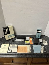 Minox B Subminiature Camera, Case & Chain, Flash Module, Case, Manual Boxes Film