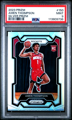 Amen Thompson 2023 Panini Prizm 150 Silver Rookie RC Houston 