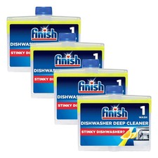 4x Finish Dishwasher Cleaner Lemon Sparkle Removes Dirt Odour & Limescale- 250ml