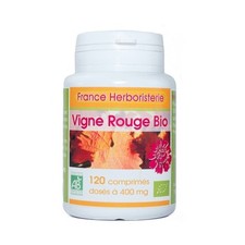 VIGNE ROUGE BIO AB dosés à 400 mg en comprimés.