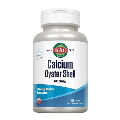 Oyster Shell Calcium 100 Tabs 600 Mg by Kal