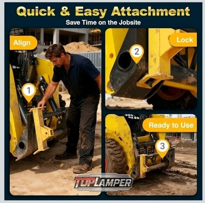 Heavy-Duty Skid Steer Hitch Attachments for Tractors Skidsteer Attachment Quick