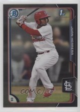 2015 Bowman Chrome Prospects Asia Exclusive Black Refractor Juan Herrera 0l2