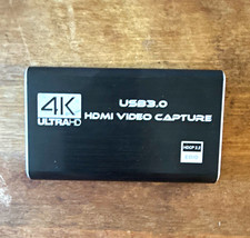 4K Ultra HD USB 3.0 HDMI Video Capture Device External w/ HDMI In/Out