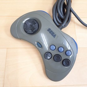 Sega Saturn Console with 2 Virtua Stick controllers & 3 games Japanese Gray