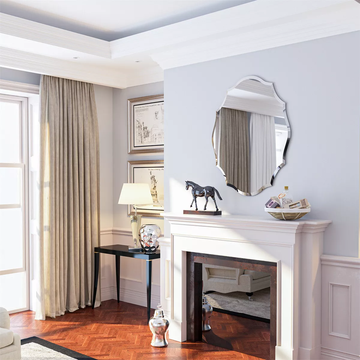 Beveled dressing mirror deals