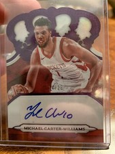 2018-19 Panini Crown Royale Michael Carter-Williams Purple Auto Autograph /25!