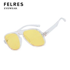Men Women Retro Oval Pilot Sunglasses Fashion Outdoor Shade Glasses UV400