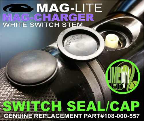 MAGLITE UPGRADE SWITCH SEAL RUBBER CAP FITS MAG-CHARGER WITH WHITE SWITCH STEM - Picture 2 of 4