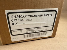 Open Samco Scientific Non-Sterile Transfer Pipet Extra Long 12 inch 263 100PK ?