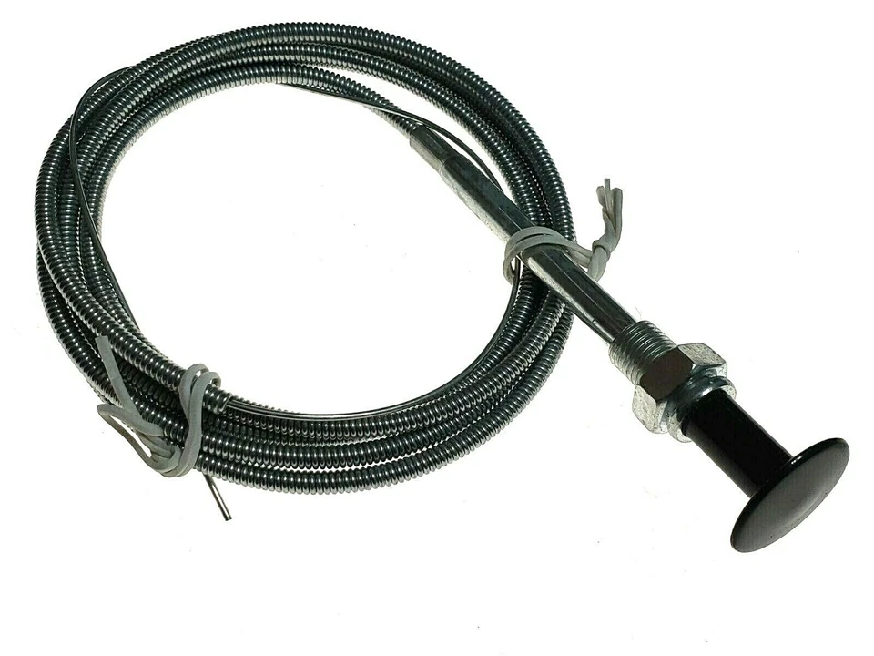 Carburador estrangulador puxar cabo conjunto acelerador porta-malas capô 60" compatível com Chrysler A16 - Imagem 4 de 4