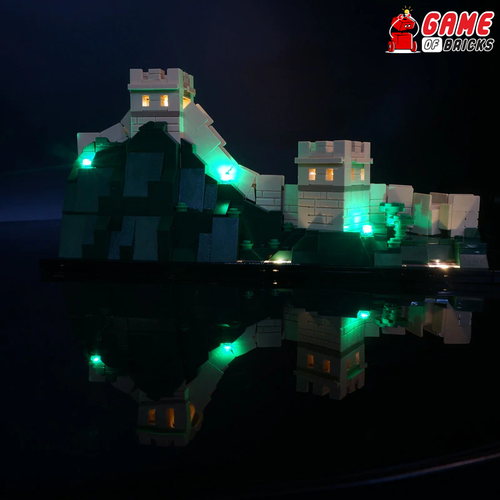 LED Light Kit for Great Wall of China - Compatible with LEGO® 21041 Set - Picture 2 of 6