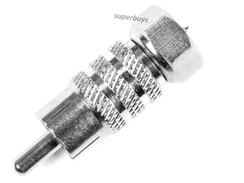 F Type Coaxial RF Connector Male to RCA Plug Male Adapter Jack Broadband Modem - Picture 5 of 5