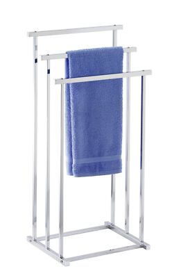 WENKO Handtuch Butler QUADRO Badetuch Halter Kleider Ständer Stangen Freistehend