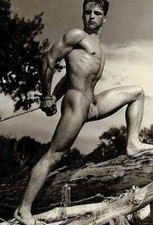 Modellino torta di manzo anni 60 in perizoma inclinato in salita ristampa 4x6 gay gentleman's coll