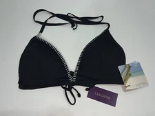 NEW - Sunseeker Australia US 36C/D Black & White Thick Stitch Bikini Top