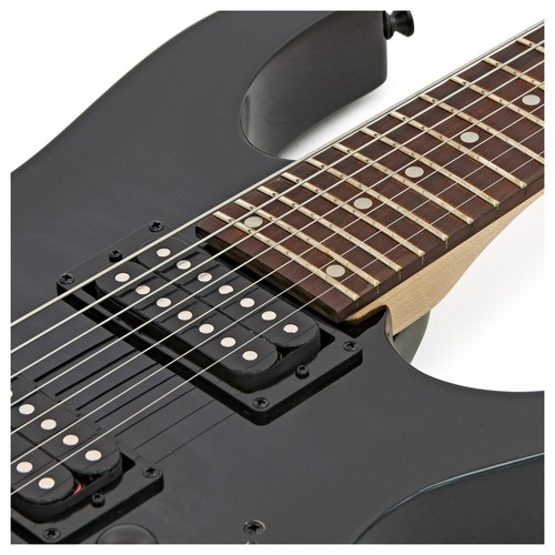 Ibanez GRG7221QA | 7-String Electric Guitar | Trans Black - Picture 5 of 7