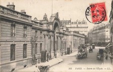 Old postcard DOS VERT PARIS 75 ENTRANCE DE L'ELYSEE