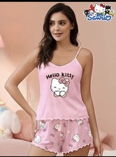 New Hello Kitty Pink Pajama Set XL