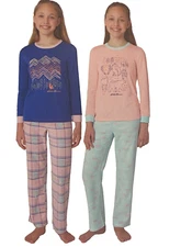 Eddie Bauer Kids 4-piece Pajamas, Light Pink, L (14-16)
