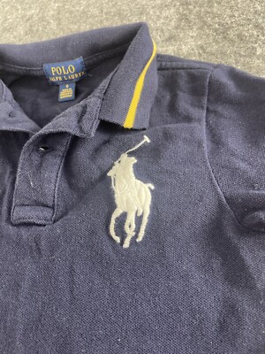 Polo Ralph Lauren Polo Shirt Boys Size 6 Blue Embroidered Big Pony