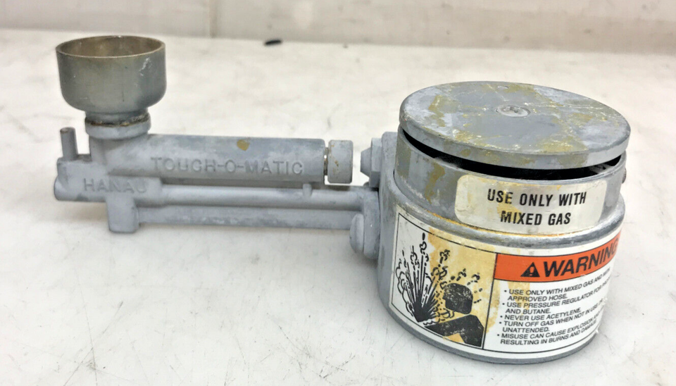 Brûleur Bunsen Hanau Touch-O-Matic Pour Gaz Naturel - Très Propre Et Entièrement Fonctionnel, Occasion