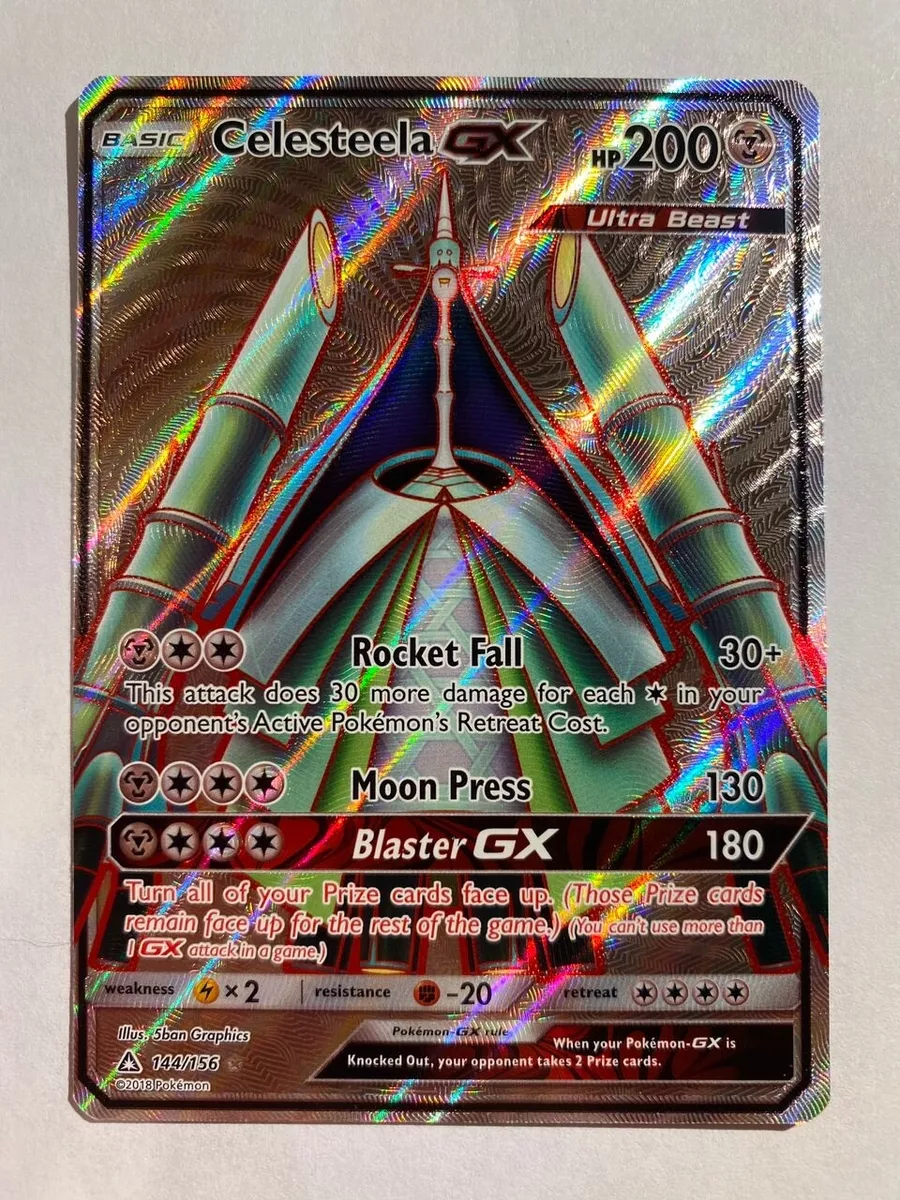 Card Celesteela-GX 144/156 da coleção Ultra Prism