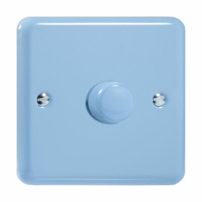 Varilight JYP401.DB Duck Egg Blue 1 Gang 2W Push-On/Off LED Dimmer 0-120W V-Pro
